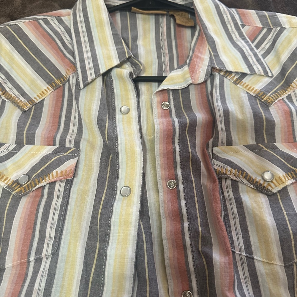 Striped Button-Up Shirt